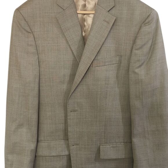 Tasso Elba Mens Wool Blend Blazer Sport Coat Jacket Size 40 Regular (Medium) - Picture 3 of 11